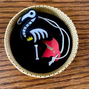 Erst wilder Franken-Flamingo brooch. Never worn. Comes in original box with tags